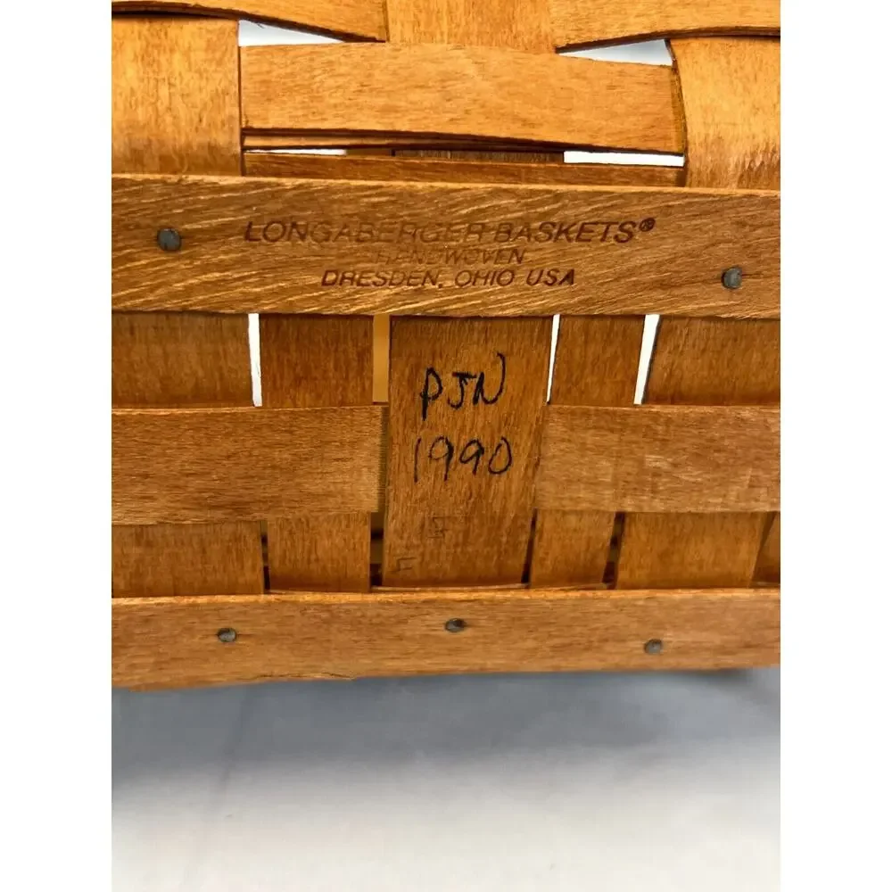 1990 Longaberger Christmas Gingerbread w/Plaid Liner 10